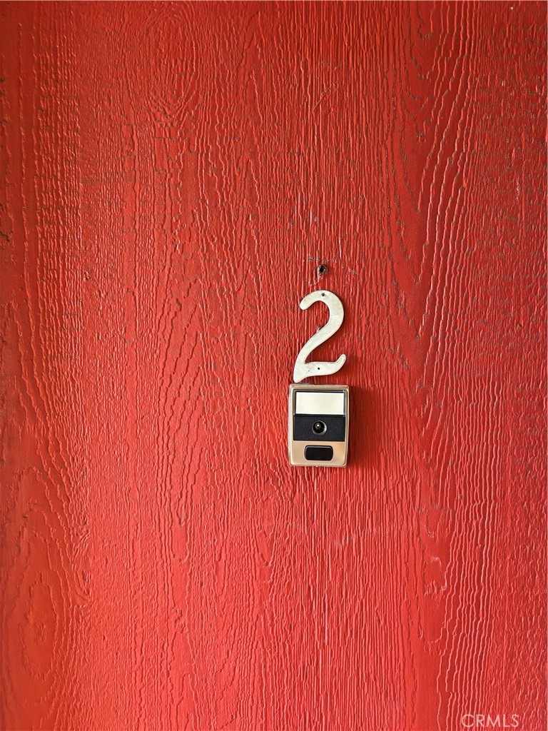 a view of a room with wooden wall
