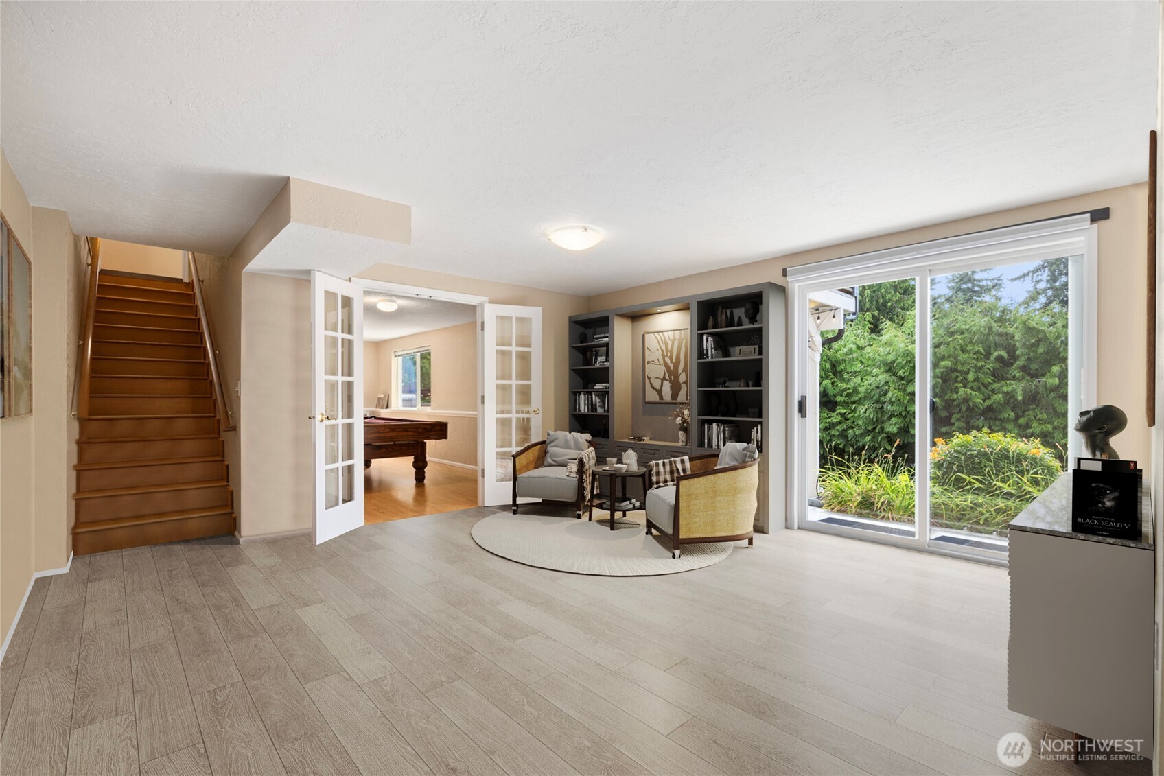 1000 Samish Way Bellingham, WA 98229 - Photo 20 of 40 a view of a livingroom with furniture and staircase