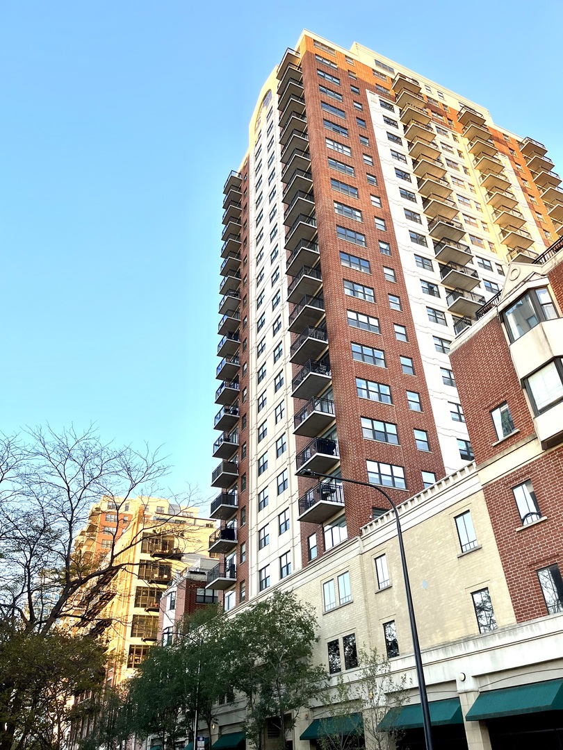 a front view of a building