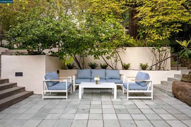 a view of city and mountain