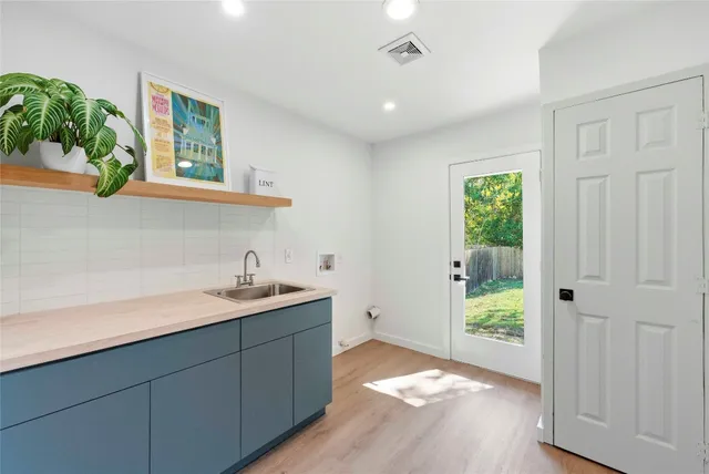 a view of a backyard with a garden