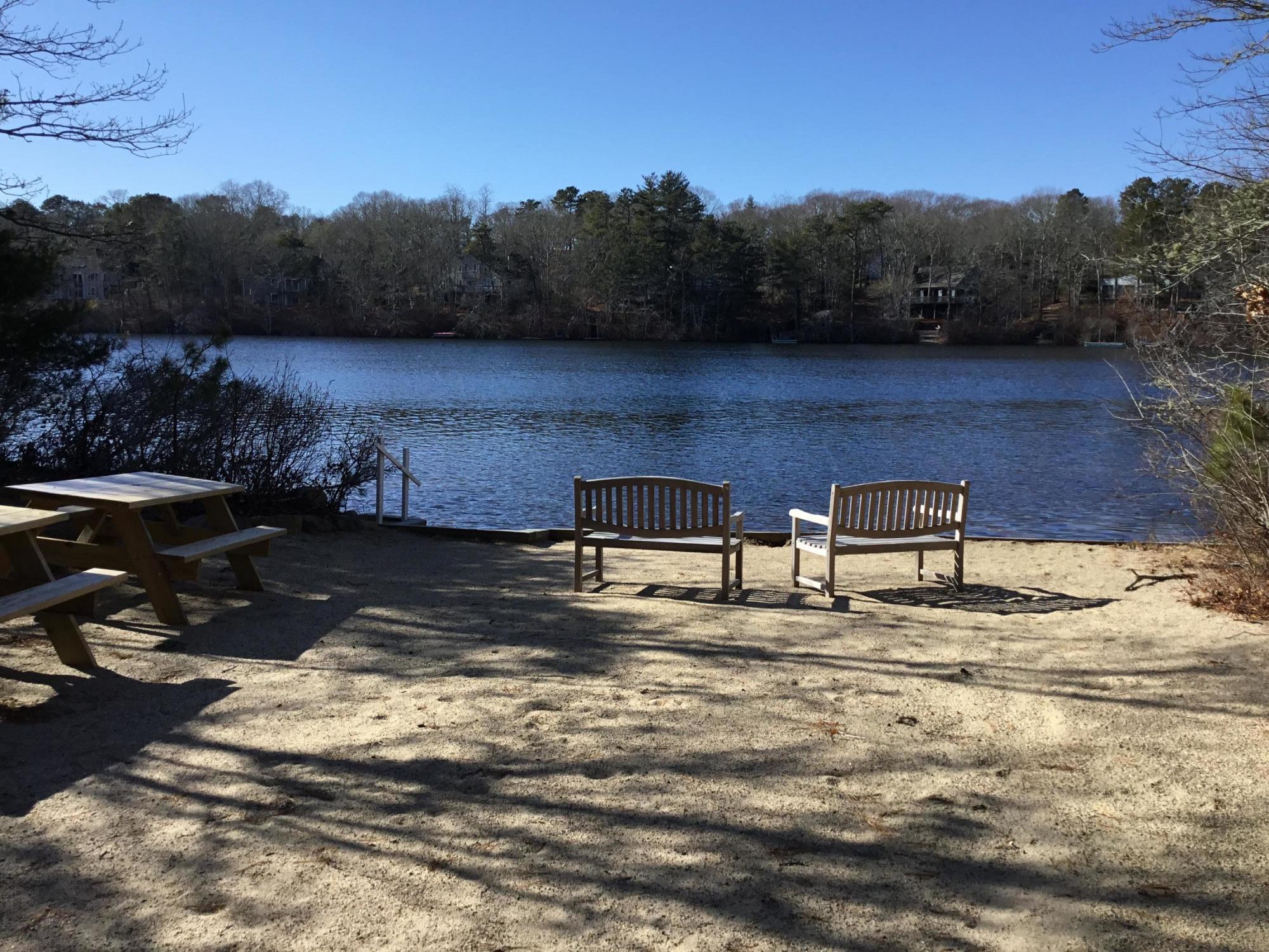 198 Fells Pond Road Mashpee, MA 02649 - Photo 3 of 33 a view of a lake with outdoor space