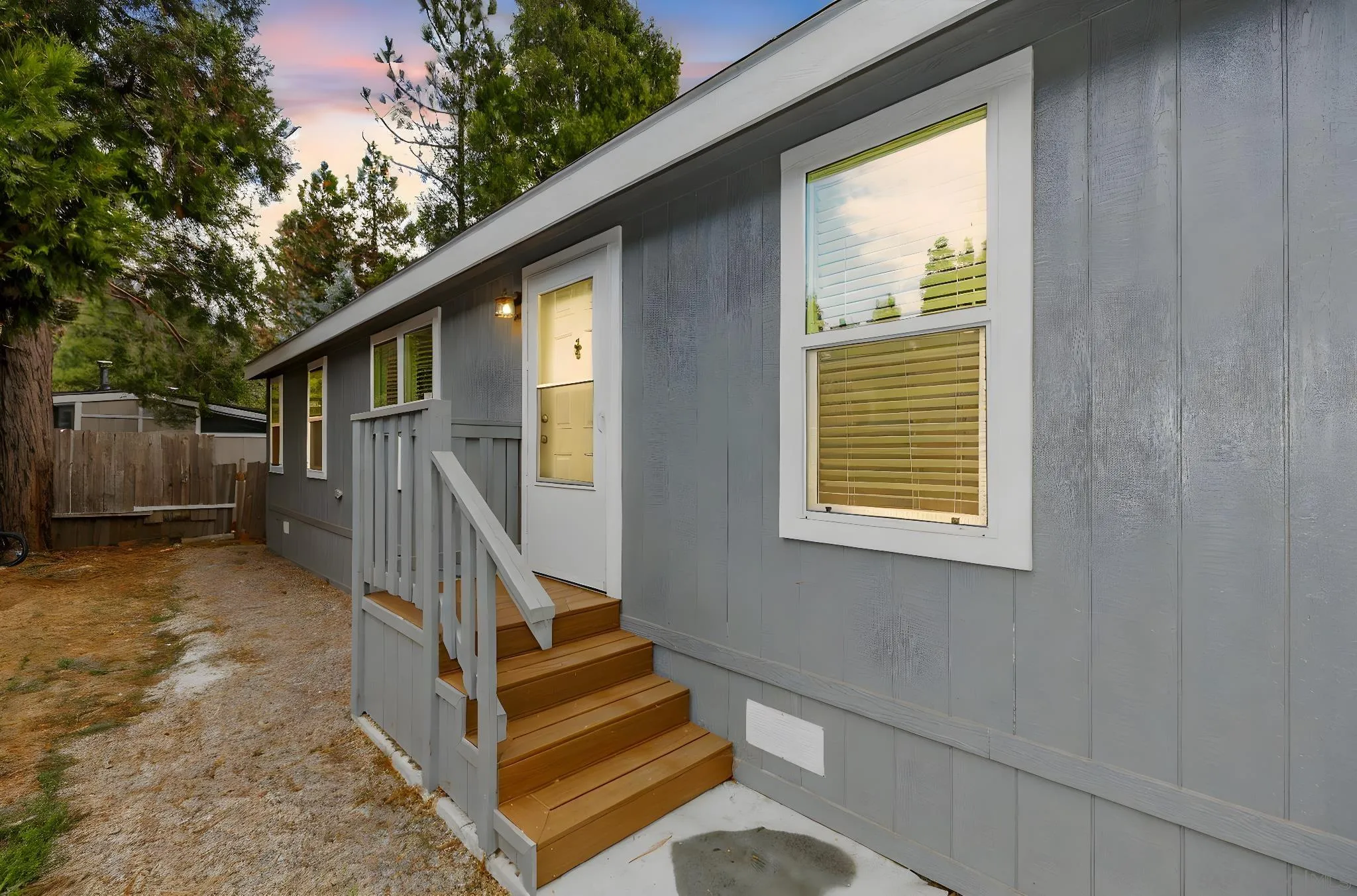 22899 Byron Road, Unit SPC 108 Crestline, CA 92325 - Photo 16 of 27 a view of entryway with wooden floor and stairs