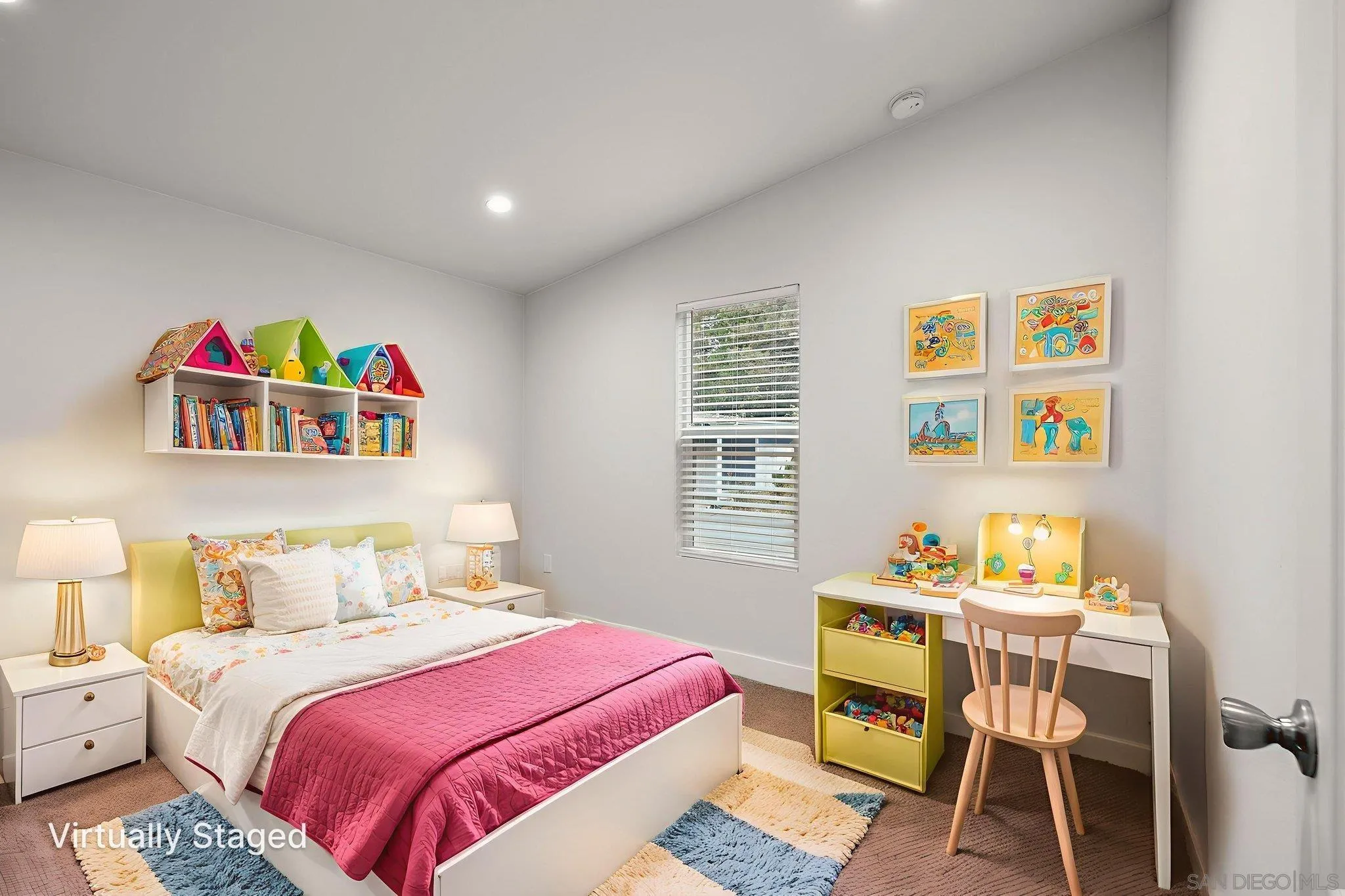 22899 Byron Road, Unit SPC 108 Crestline, CA 92325 - Photo 8 of 27 a bedroom with a bed and a desk