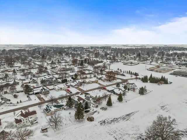 an aerial view of a city