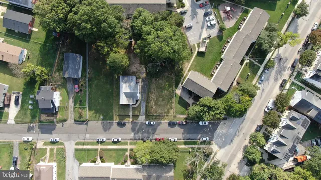 an aerial view of a city