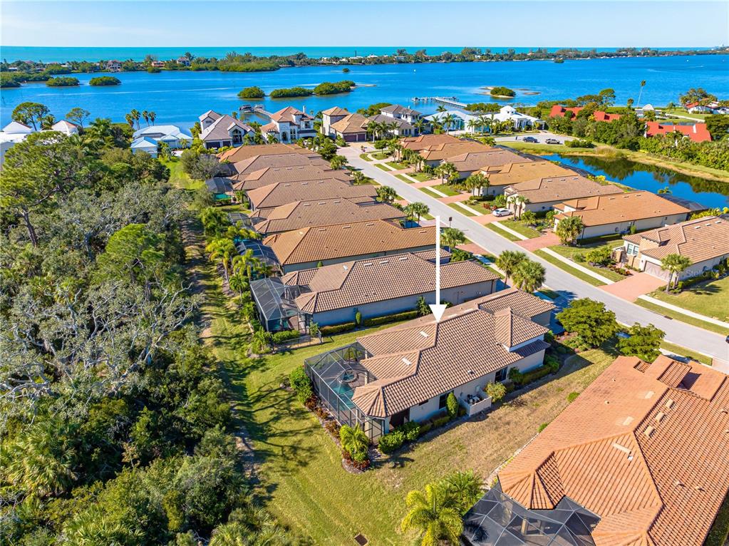 3929 Waypoint Avenue Osprey, FL 34229 - Photo 24 of 56 an aerial view of a house with a ocean view