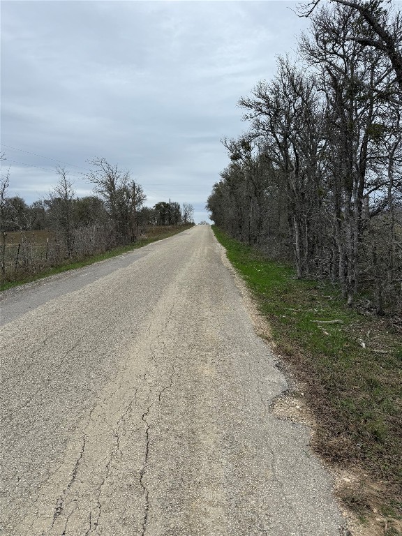 8300 Pettytown Road Red Rock, TX 78662 - Photo 6 of 6 a view of a dry yard with trees in the background