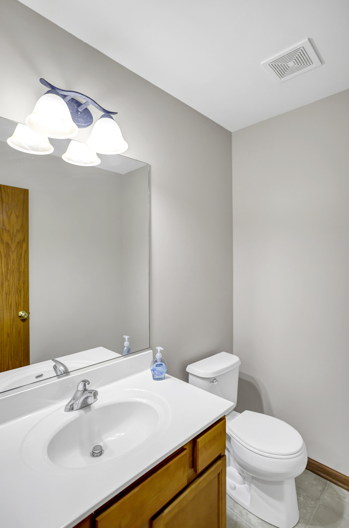902 Oak Ridge Boulevard Elgin, IL 60120 - Photo 14 of 35 a bathroom with a sink a toilet and a mirror