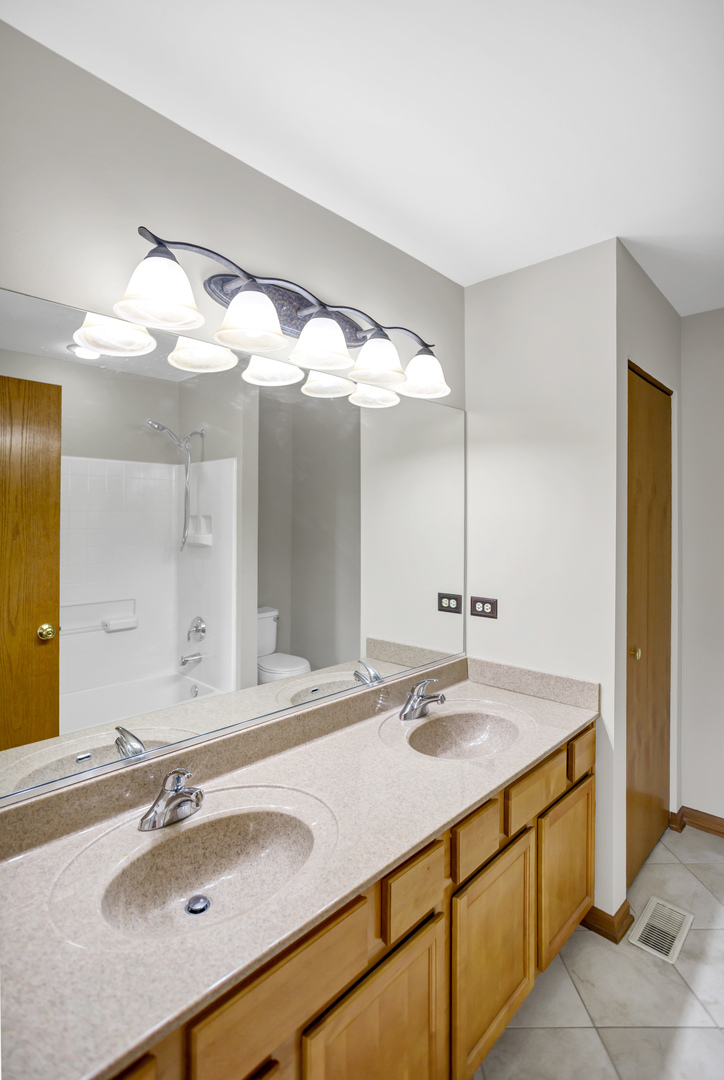 902 Oak Ridge Boulevard Elgin, IL 60120 - Photo 20 of 35 a bathroom with a sink and a mirror