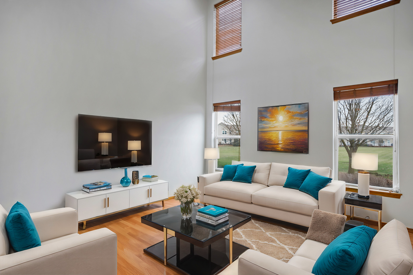 902 Oak Ridge Boulevard Elgin, IL 60120 - Photo 5 of 35 a living room with furniture and a flat screen tv