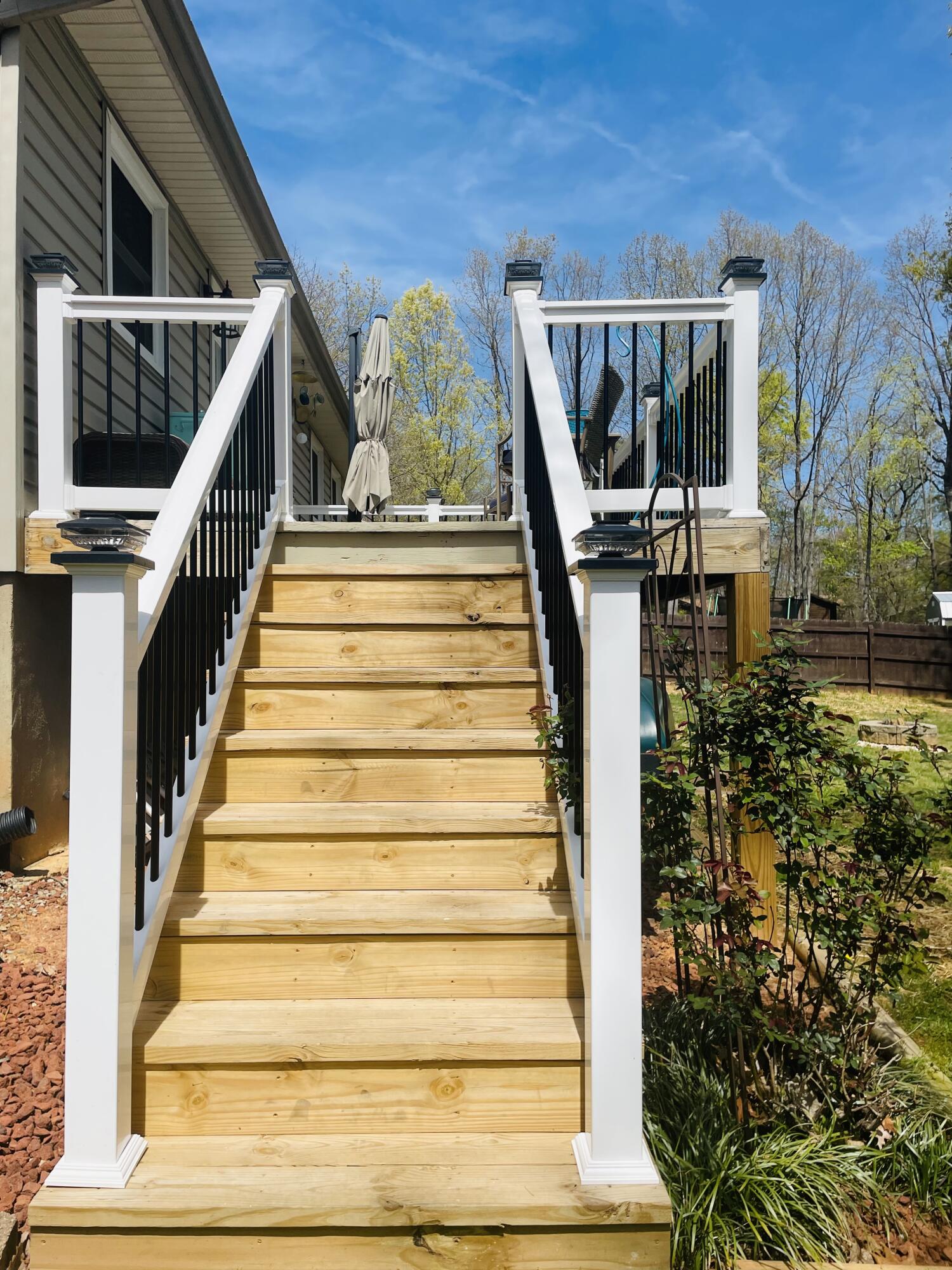 2768 Sandy Level Road Goodview, VA 24095 - Photo 38 of 56 back deck stairs