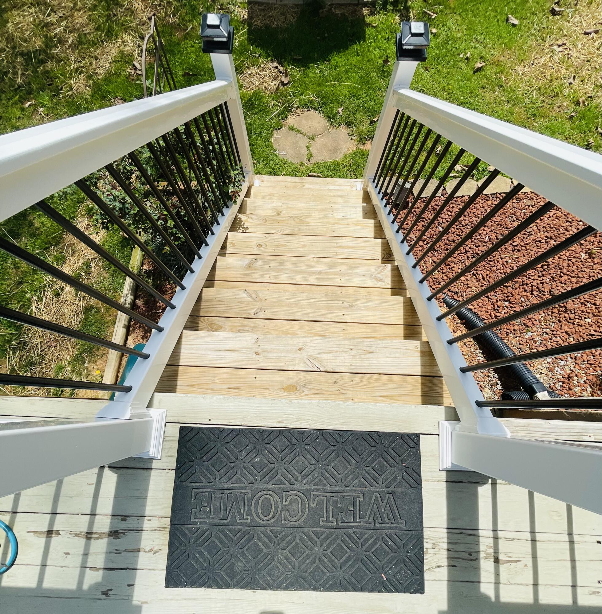 2768 Sandy Level Road Goodview, VA 24095 - Photo 39 of 56 new stairs to back yard