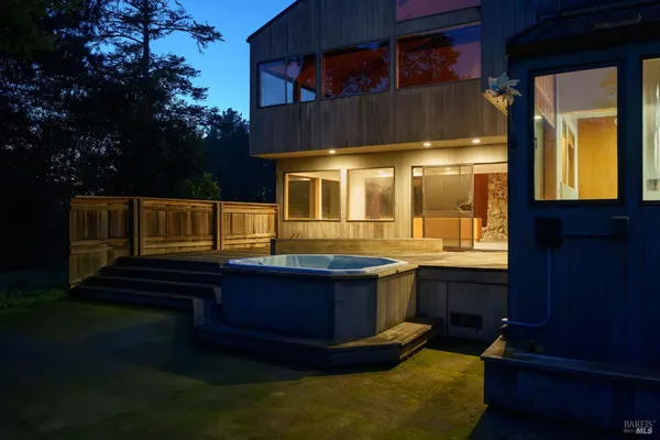 a view of an outdoor sitting area
