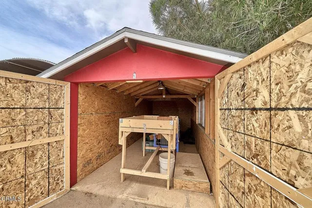 a view of under an umbrella