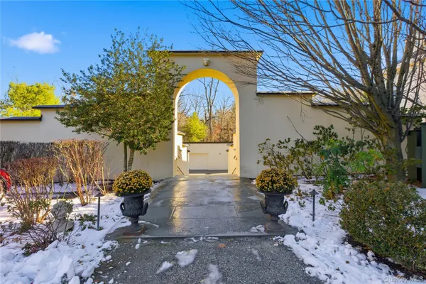 a view of a house with a snow