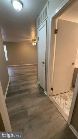 a view of a room with an empty space