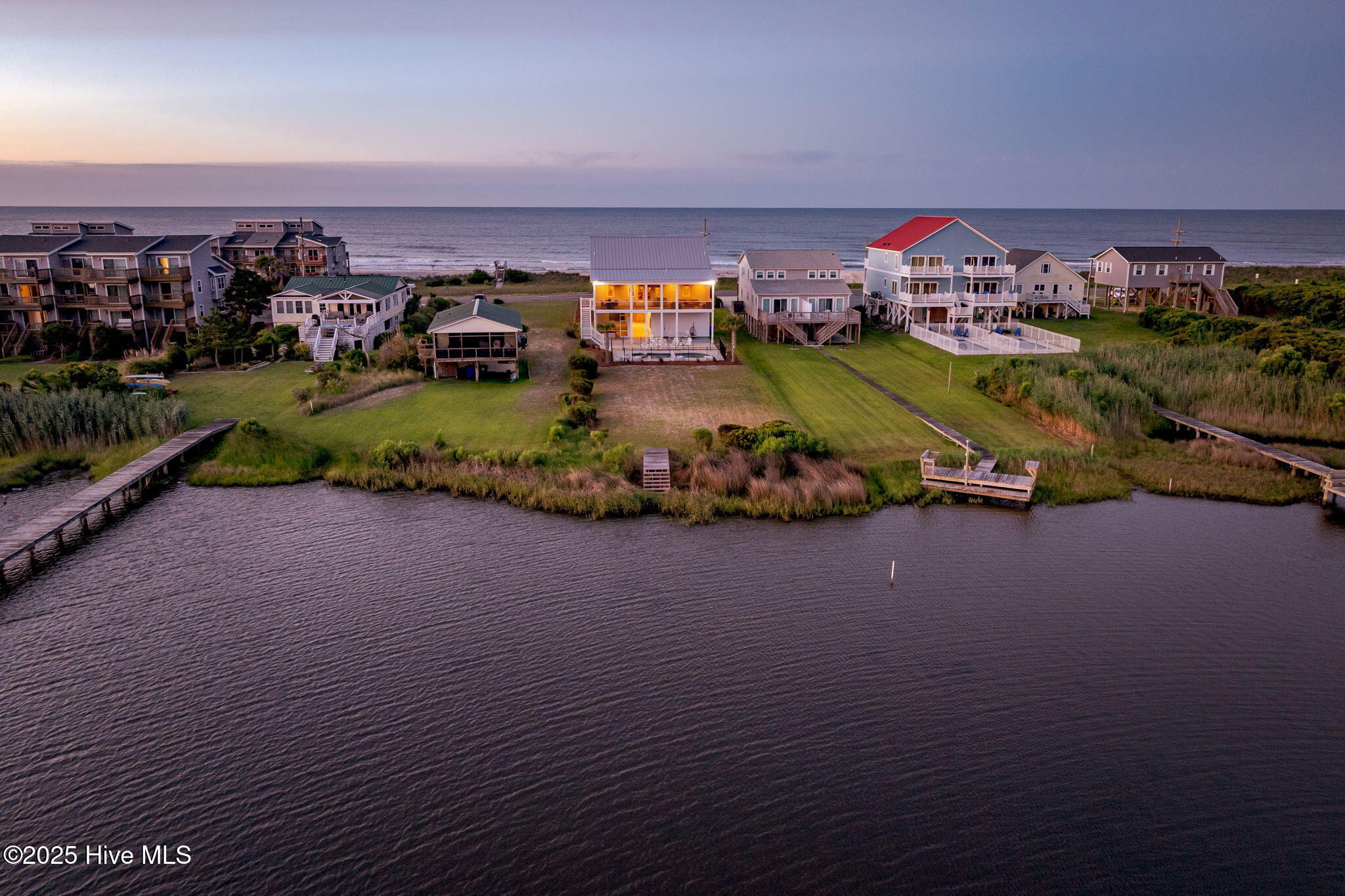 1753 New River Inlet Road North Topsail Beach, NC 28460 - Photo 118 of 141 aerial-twilights-02