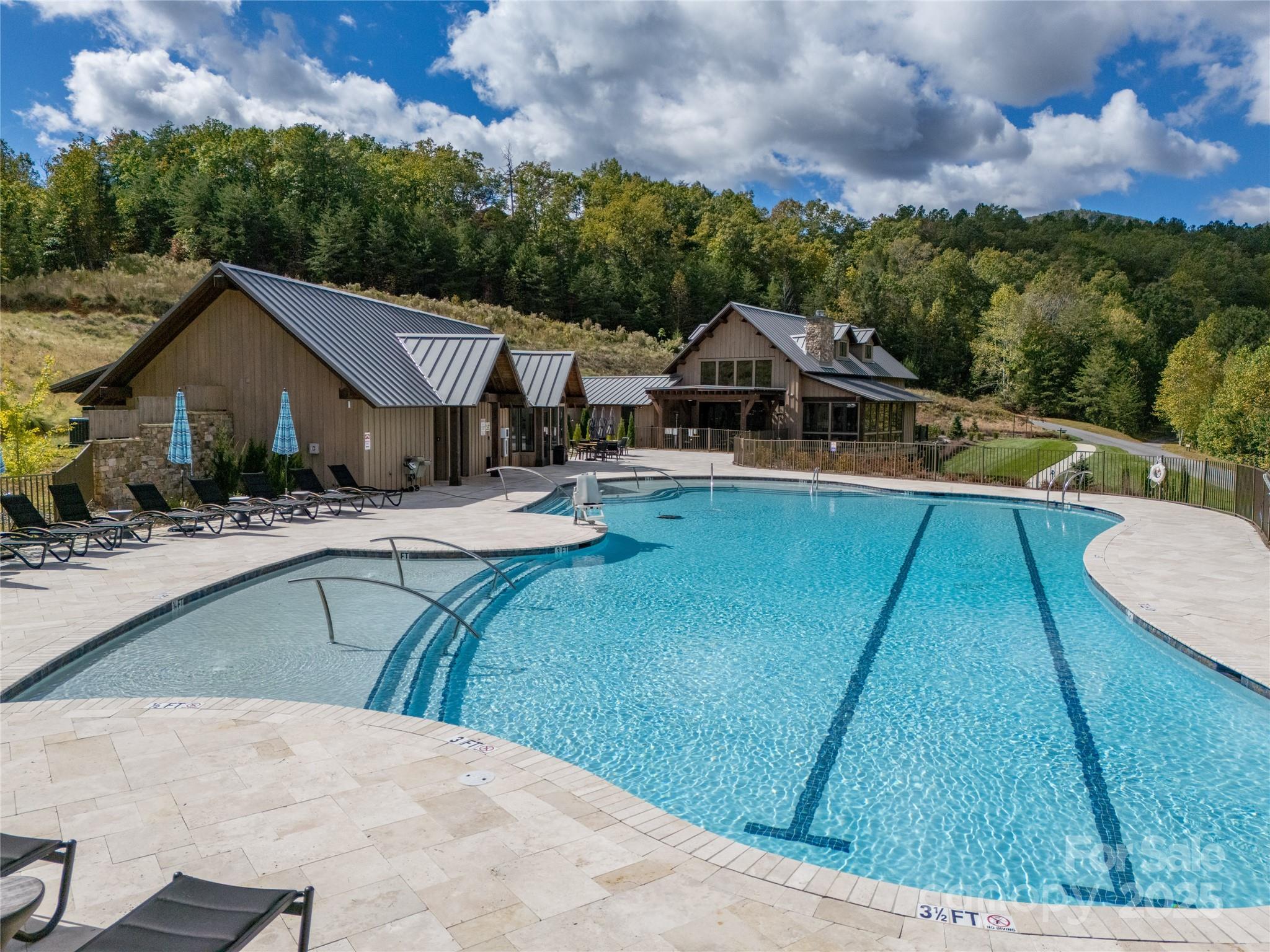 0 Deep Gap Farm Road East, Unit 2372021 Mill Spring, NC 28756 - Photo 33 of 35 a view of house with outdoor space swimming pool and furniture