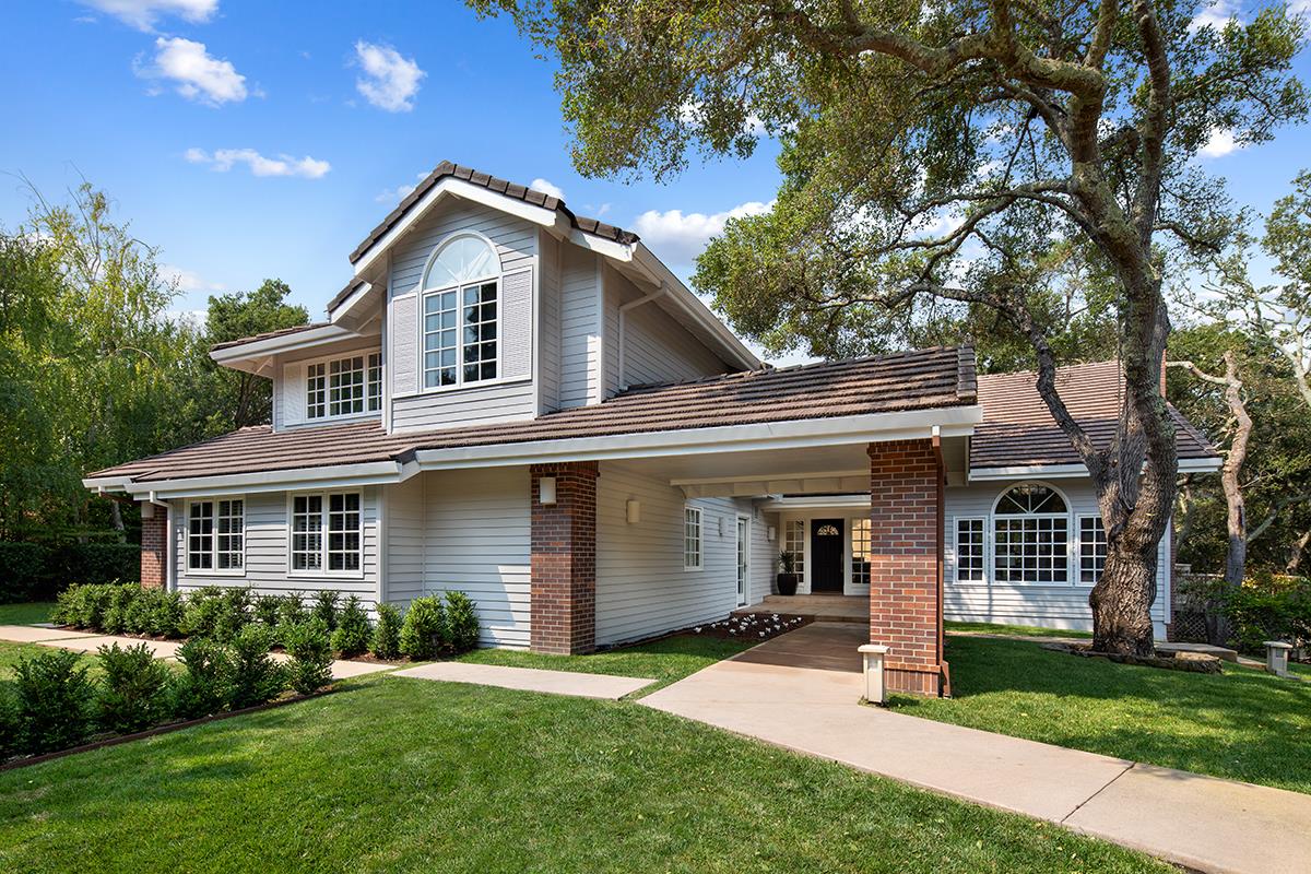 340 Jane Drive Woodside, CA 94062 - Photo 4 of 48 front view of a house with a yard
