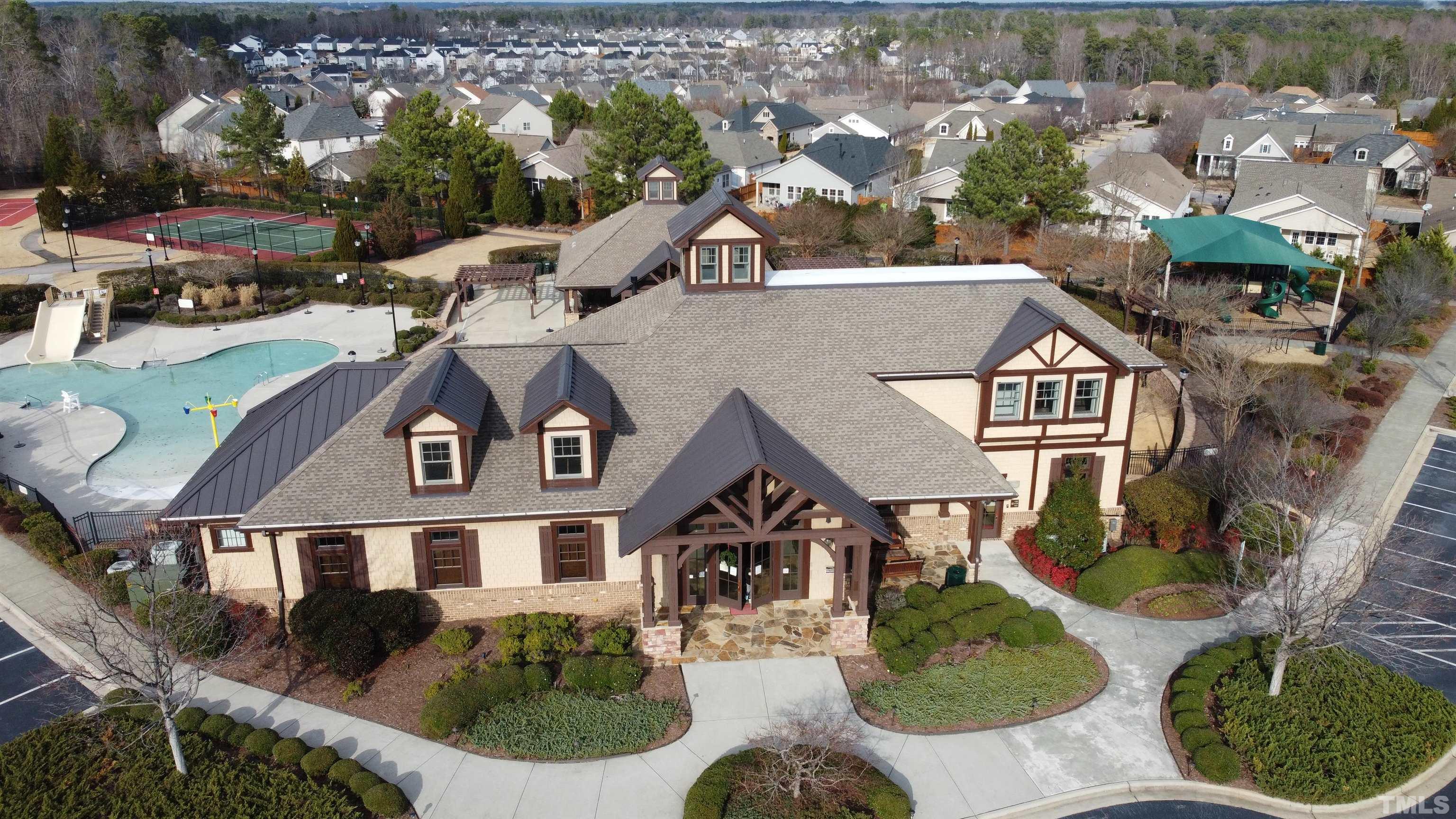 2962 Casona Way Raleigh, NC 27616 - Photo 37 of 40 an aerial view of a house with a yard