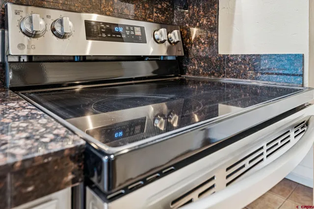 a close view of stove