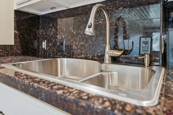 a close view of sink