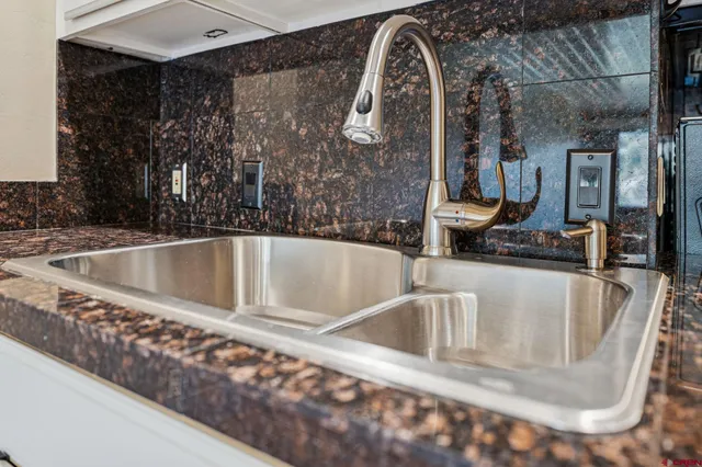 a close view of sink