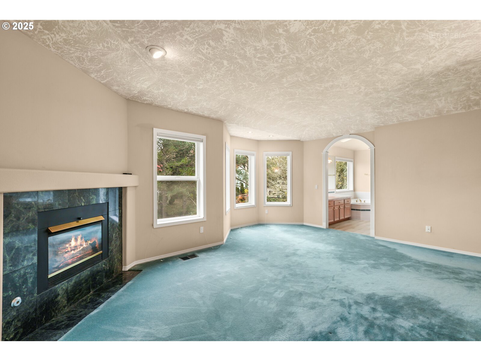 2525 Northwest 141st Place Portland, OR 97229 - Photo 29 of 48 a view of an empty room with a fireplace and a window