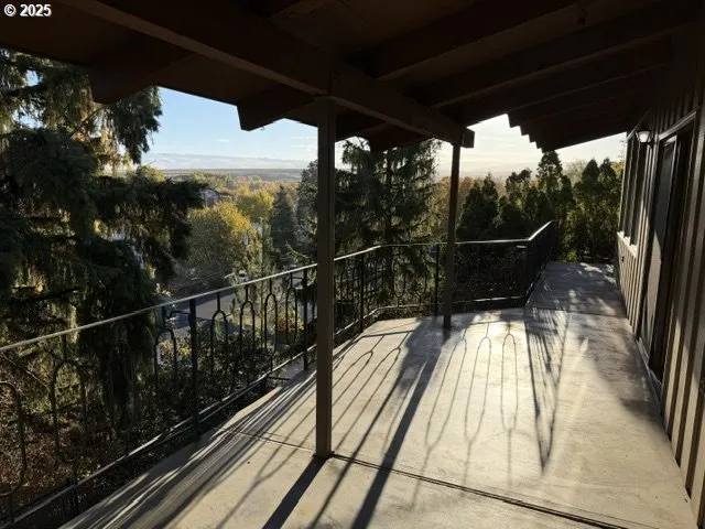 a backyard of a house