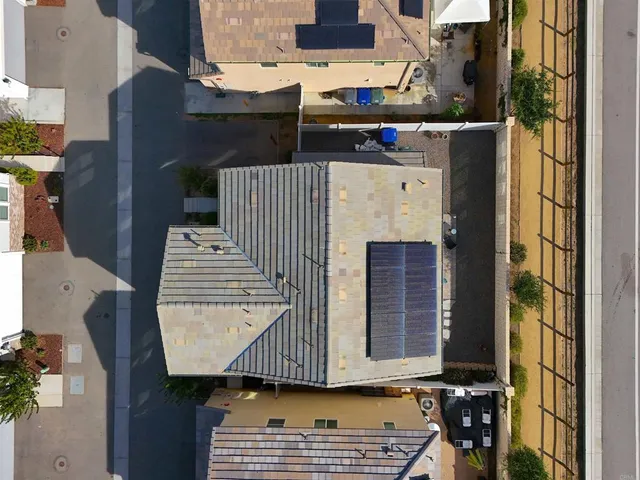 an aerial view of a city