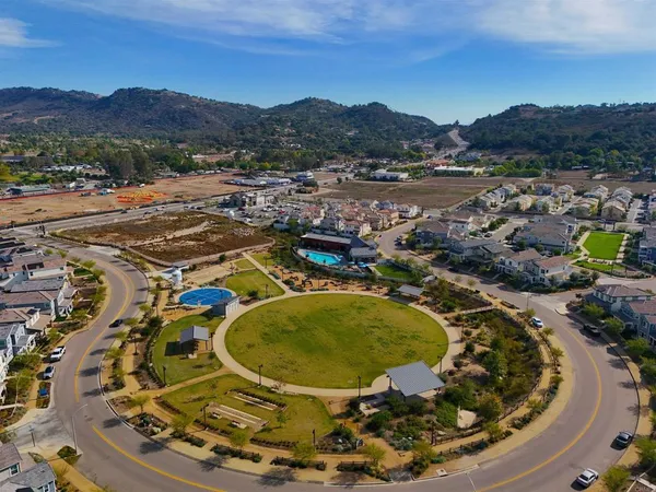 an aerial view of a