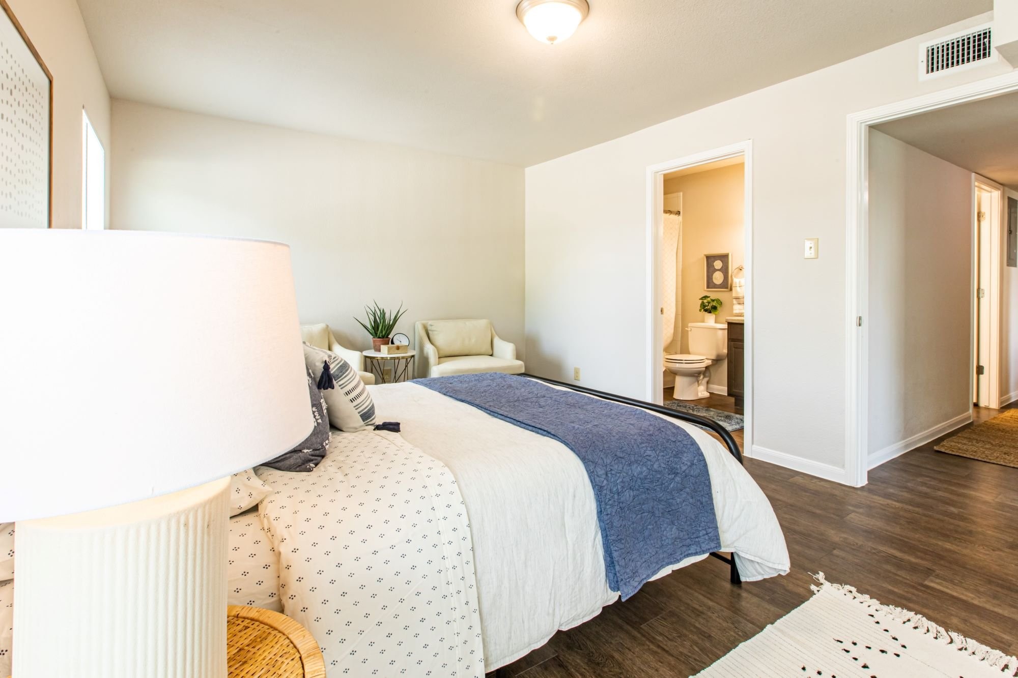 2008 Sam Houston Drive Victoria, TX 77901 - Photo 28 of 29 a bedroom with a bed and wooden floor