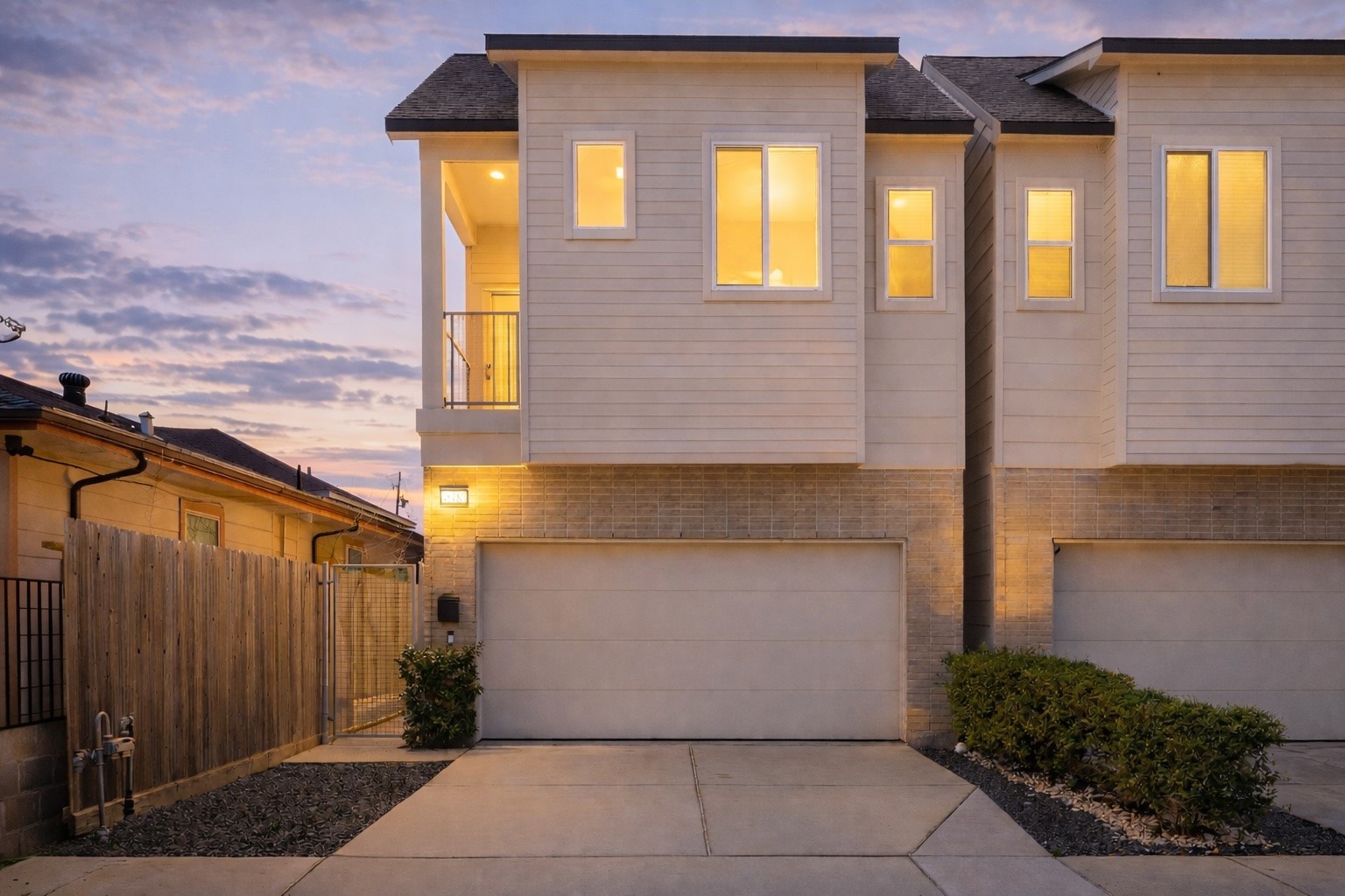 a view of a house with windows