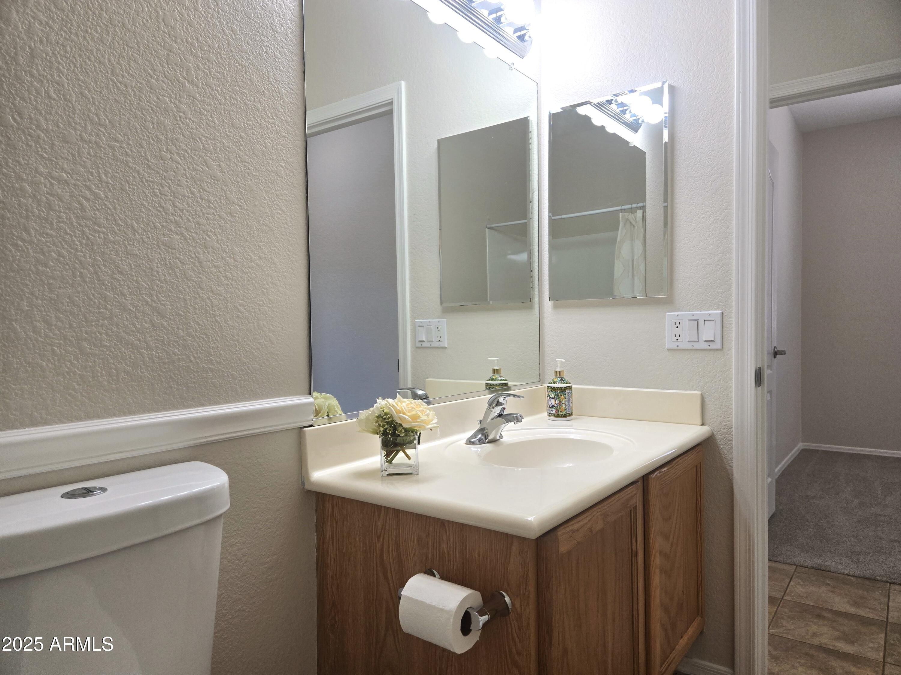 1187 South Hazel Street Gilbert, AZ 85296 - Photo 28 of 50 a bathroom with a sink and a toilet