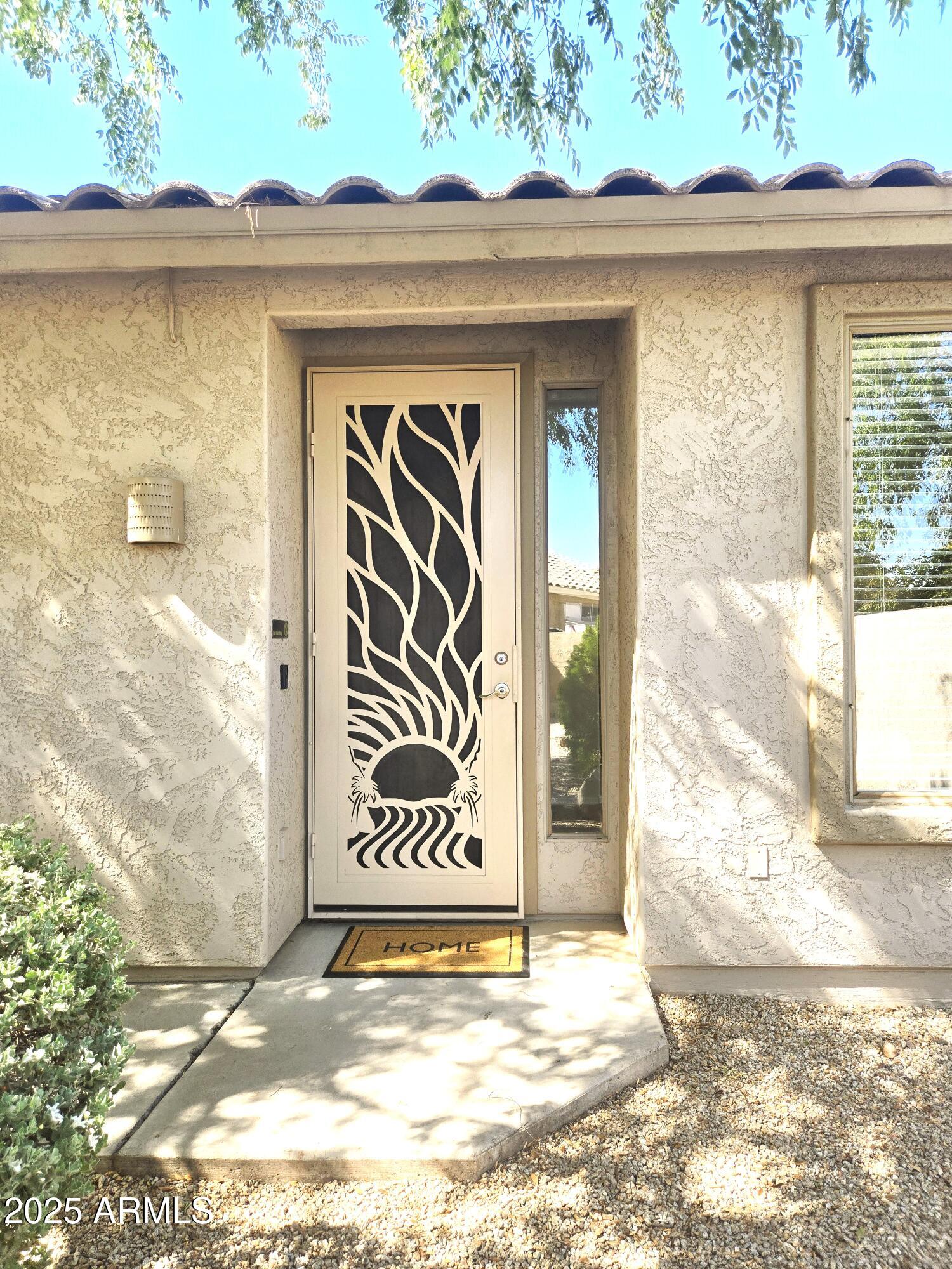 1187 South Hazel Street Gilbert, AZ 85296 - Photo 45 of 50 Close up of front entry & custom securit