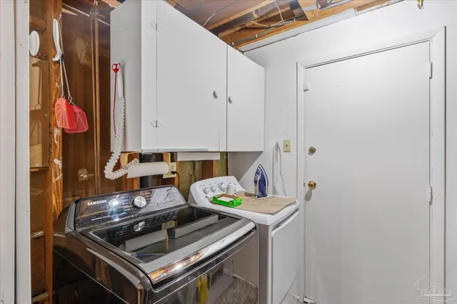 a view of storage and utility room