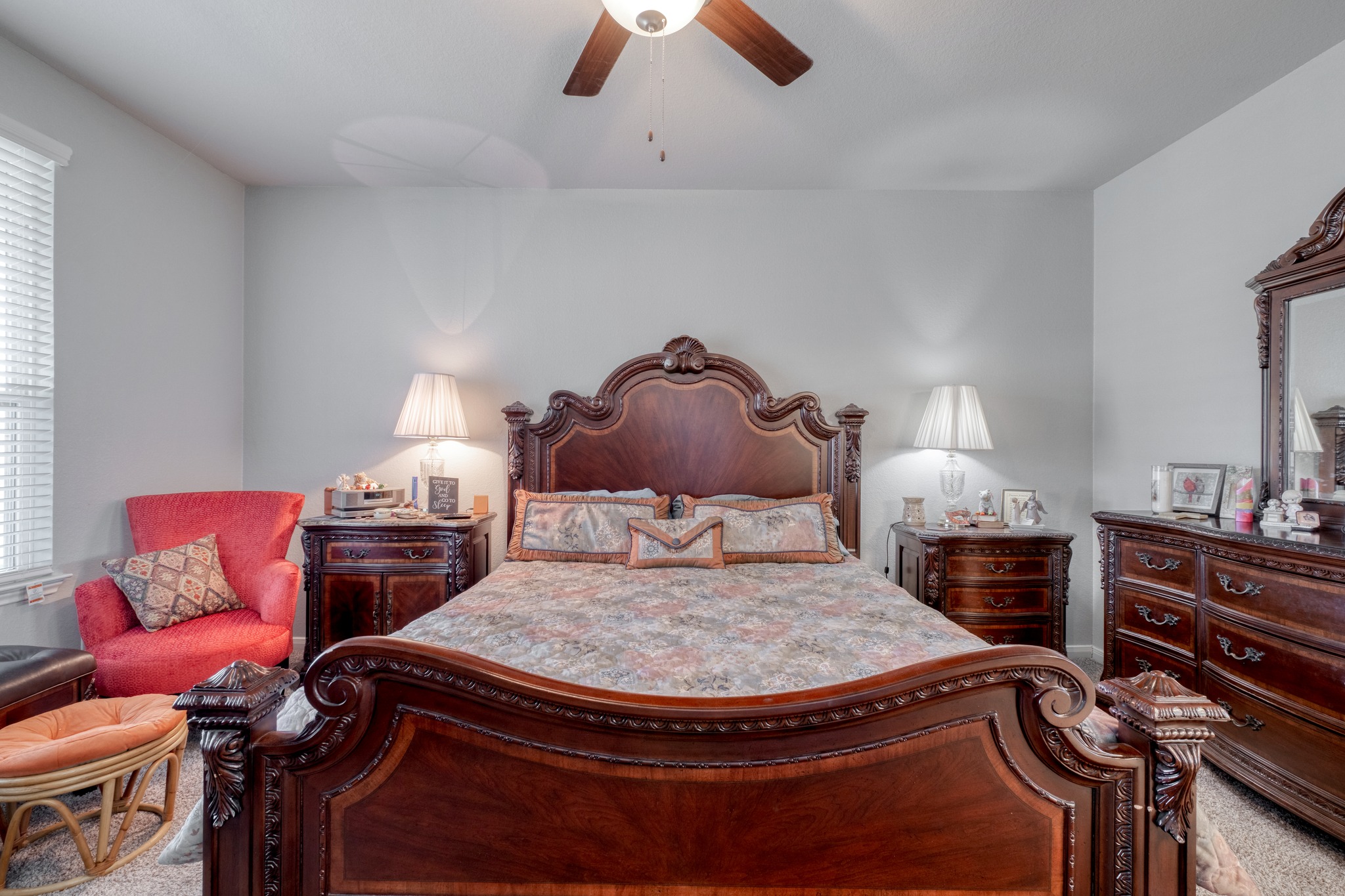 3500 Beutel Road Lorena, TX 76655 - Photo 16 of 27 Carpeted bedroom with ceiling fan