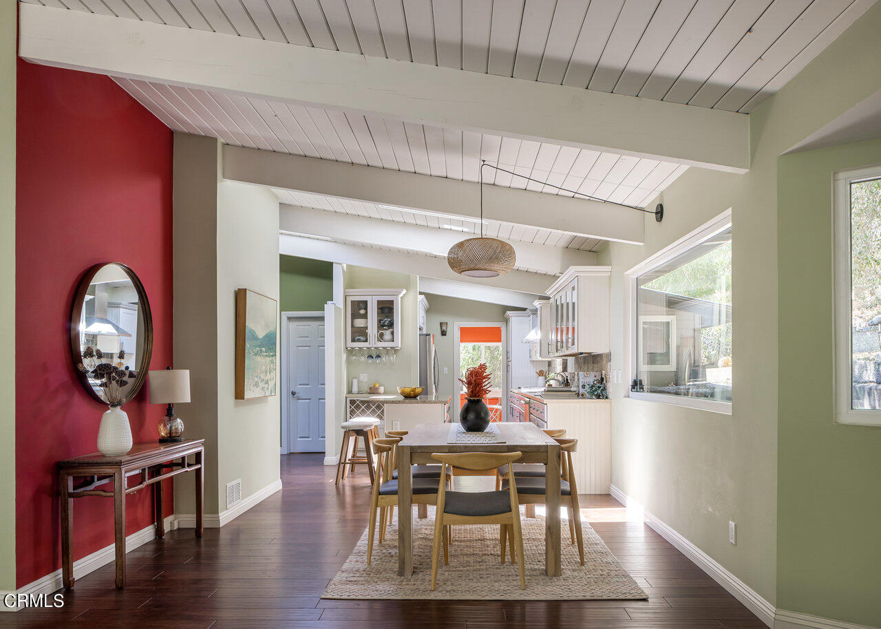 1453 Wicks Road Pasadena, CA 91103 - Photo 6 of 31 a view of a dining room with furniture window and wooden floor