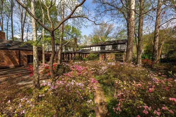 a view of outdoor space with seating