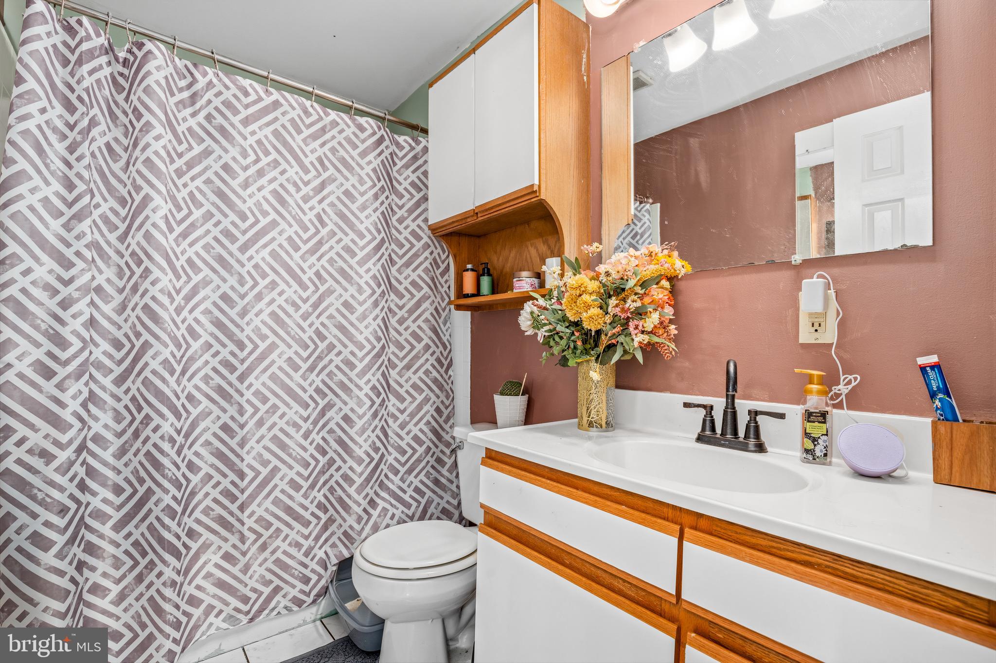 11216 Tippett Road Clinton, MD 20735 - Photo 9 of 26 a bathroom with a sink toilet and a mirror