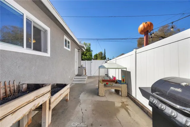 a outdoor space with patio furniture