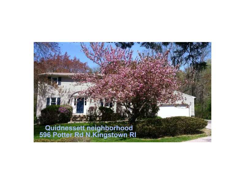 596 Potter Road North Kingstown, RI 02852 - Photo 21 of 22 Exterior Front. Stunning trees, privacy and yet close to Wickford Village.