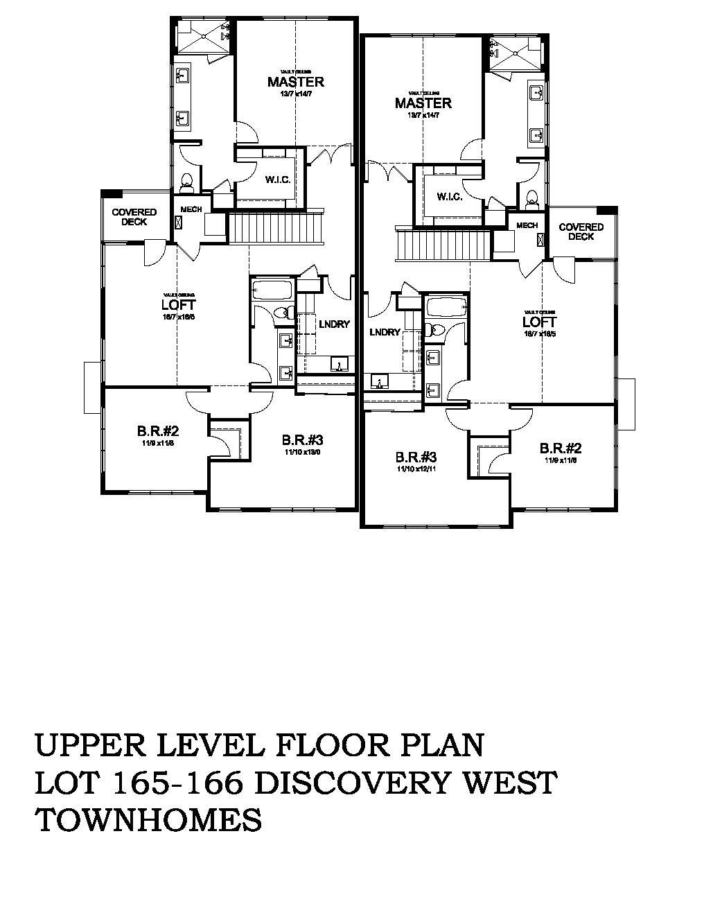 1175 Northwest Skyline Ranch Road Bend, OR 97703 - Photo 29 of 30 MARKETING UPPER FLOOR PLAN LOT 165 166