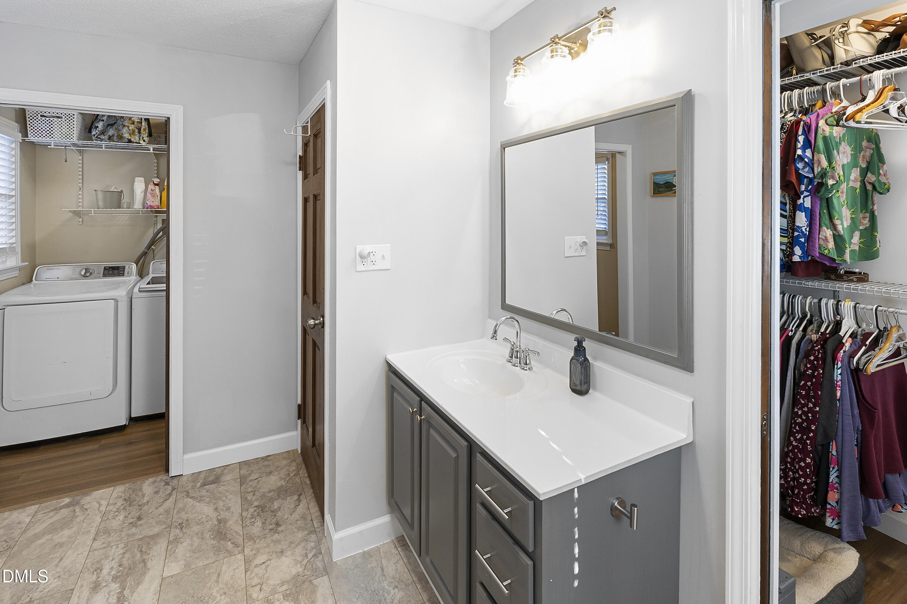 2636 Nicholson Road Cameron, NC 28326 - Photo 19 of 68 a bathroom with a sink and a mirror