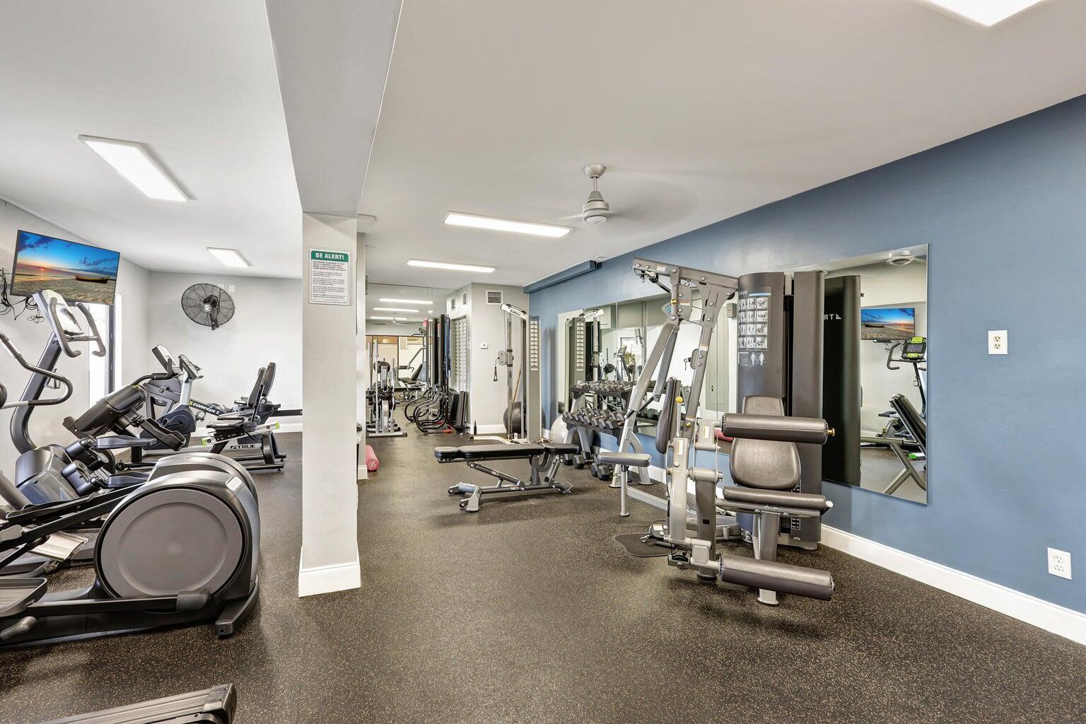 3567 Commodore Circle Delray Beach, FL 33483 - Photo 67 of 76 a view of a room with gym equipment