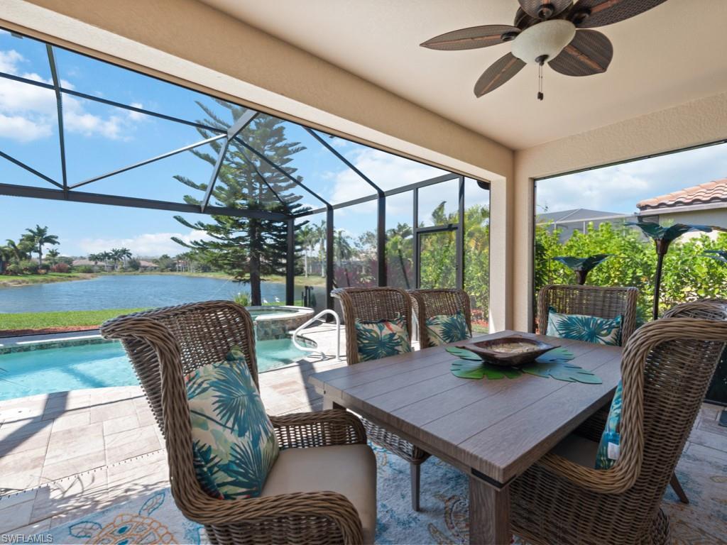 3913 Sapphire Way Naples, FL 34114 - Photo 21 of 32 a view of a dining room with furniture window and outside view