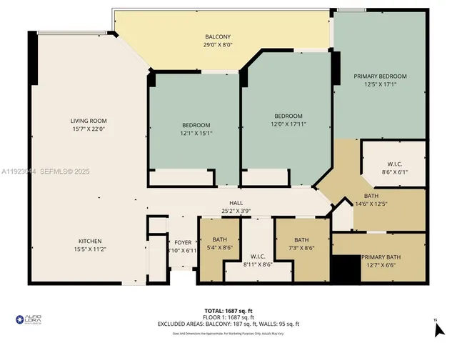 $849,000 | 520 Brickell Key Drive, Unit A604, Miami, FL 33131