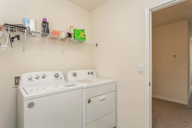 a view of storage and utility room