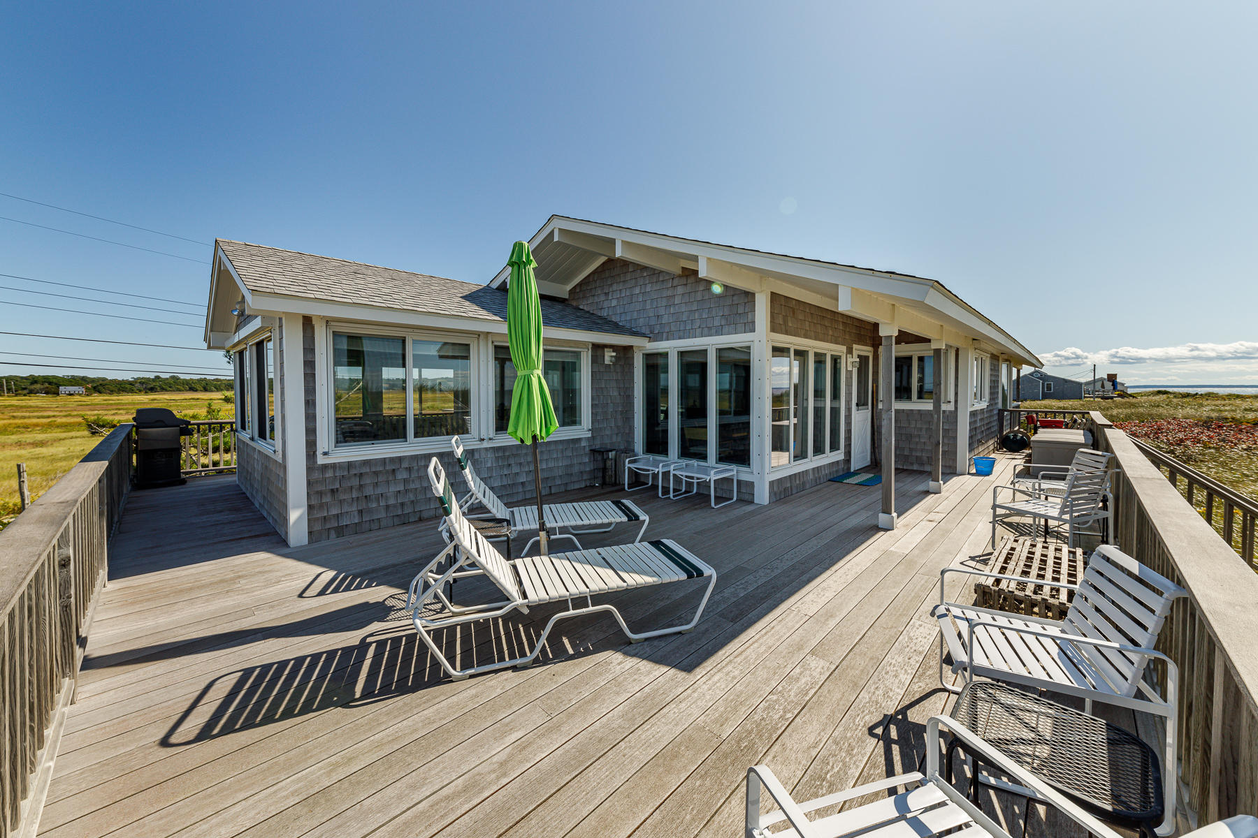a view of a house with sitting area